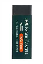 پاک‌کن مشکی با کاور سبز بزرگ FABER CASTELL 188920